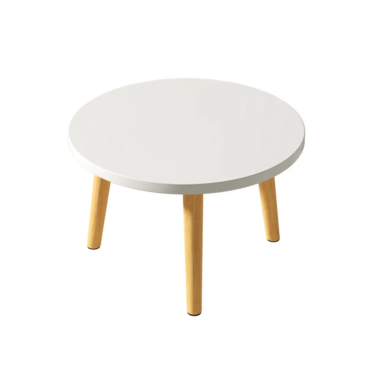 Round Coffee Table Low Side Table Modern Living Room Bedroom Accent Furniture