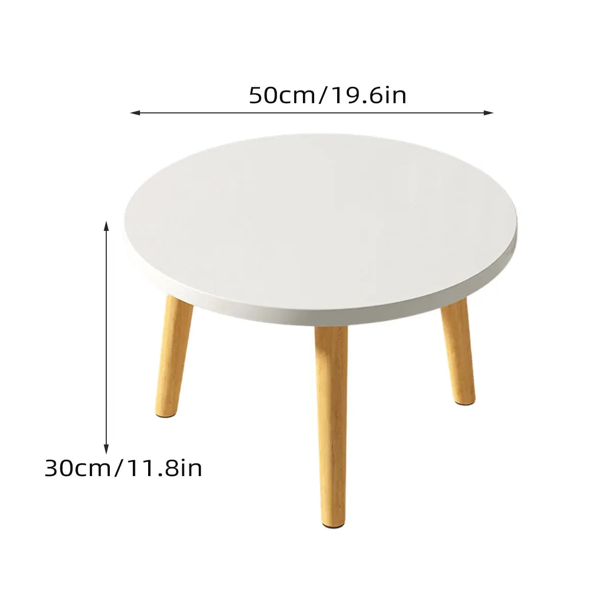 Round Coffee Table Low Side Table Modern Living Room Bedroom Accent Furniture