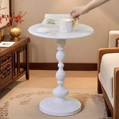 Nordic Retro Wrought Iron Small Round Coffee Table For Living Room Sofa Side