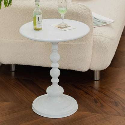 Nordic Retro Wrought Iron Small Round Coffee Table For Living Room Sofa Side