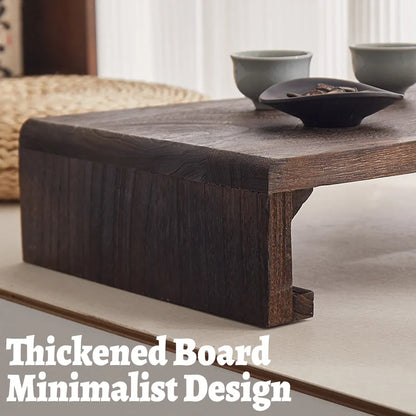 Solid Wood Low Table Balcony Window Sill Coffee Sturdy For Outdoor Indoor Use
