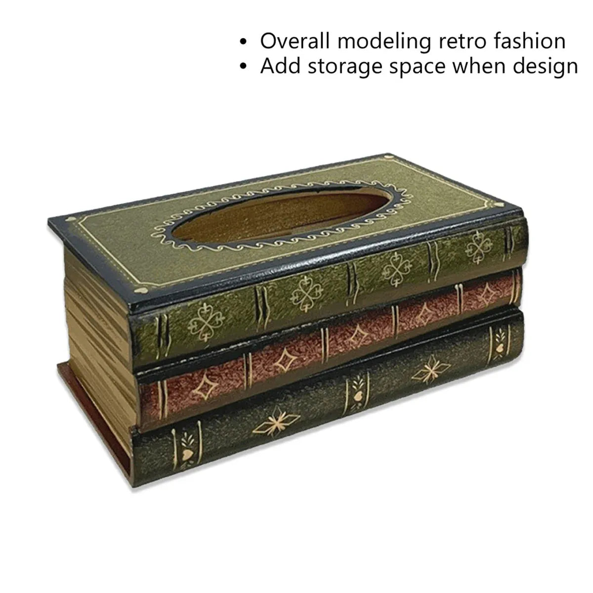 Book-Shaped Tissue Box 25.5 x 14.5 x 10 cm - 1 Piece