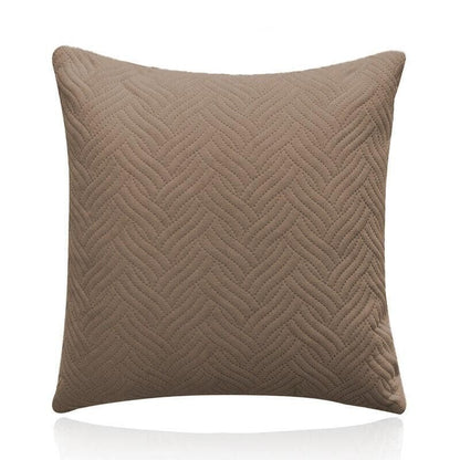 1PC Luxurious Modern Velvet Cushion Cover Soft Square Decorative Pillowcase Au - Brown