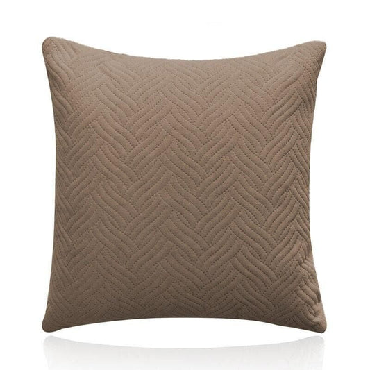 1PC Luxurious Modern Velvet Cushion Cover Soft Square Decorative Pillowcase Au - Brown