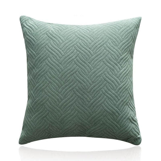 1PC Luxurious Modern Velvet Cushion Cover Soft Square Decorative Pillowcase Au - Green