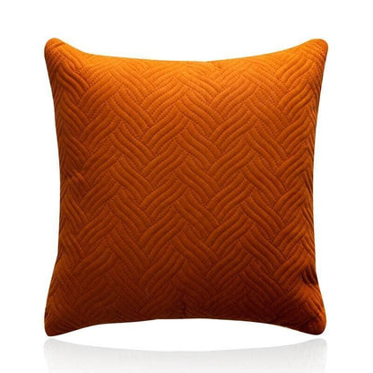 1PC Luxurious Modern Velvet Cushion Cover Soft Square Decorative Pillowcase Au - Orange