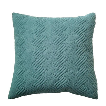 1PC Luxurious Modern Velvet Cushion Cover Soft Square Decorative Pillowcase Au - Light Blue