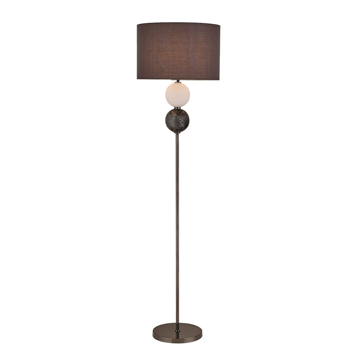 Murano Floor Lamp - Brass/Pewter