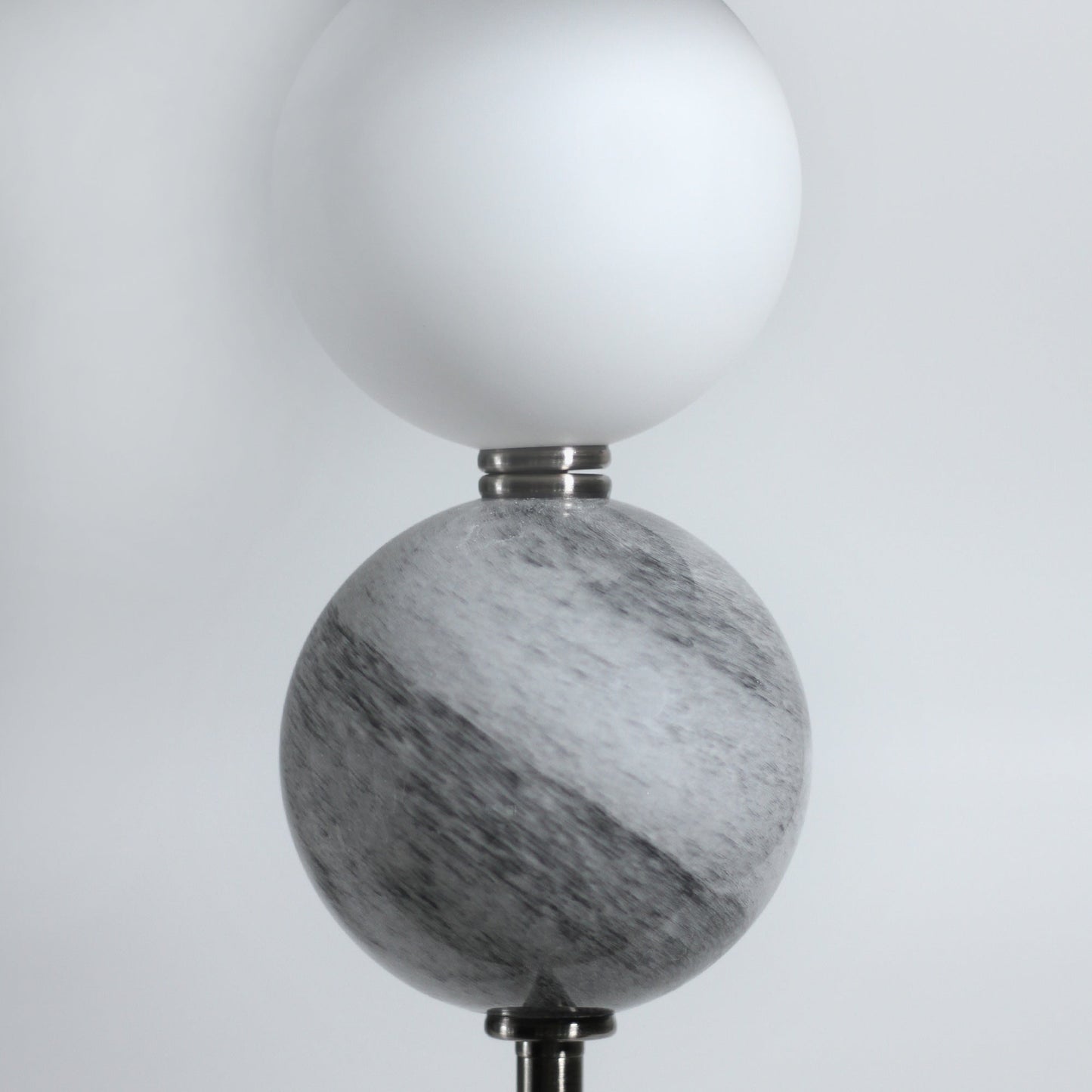 Murano Floor Lamp - Brass/Pewter