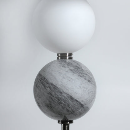 Murano Floor Lamp - Brass/Pewter