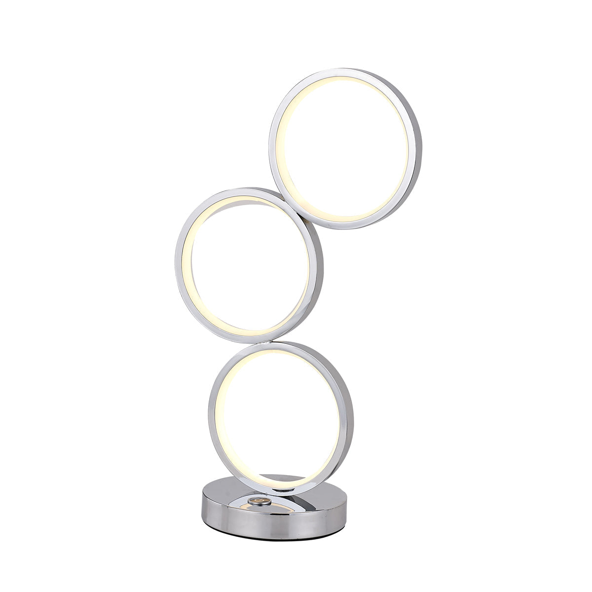 Iva LED Touch Table Lamp - Rose Gold/Chrome
