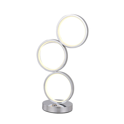 Iva LED Touch Table Lamp - Rose Gold/Chrome