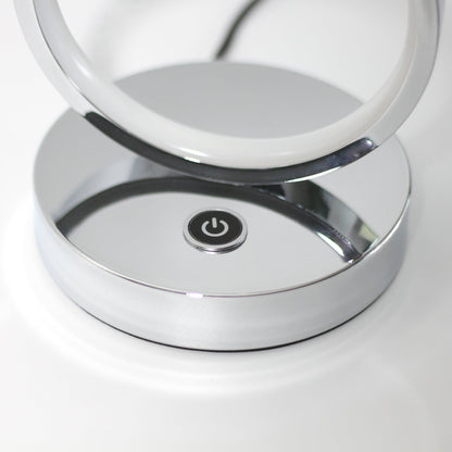 Iva LED Touch Table Lamp - Rose Gold/Chrome
