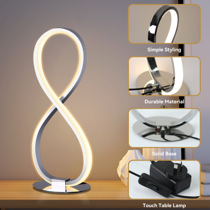 Infinite LED Table Lamp - Chrome