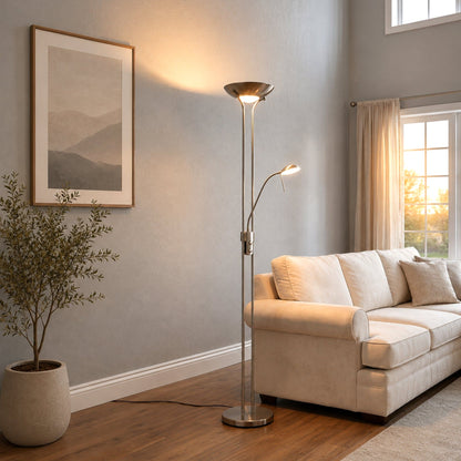 Buckley Dimmable LED Mother & Child Floor Lamp
