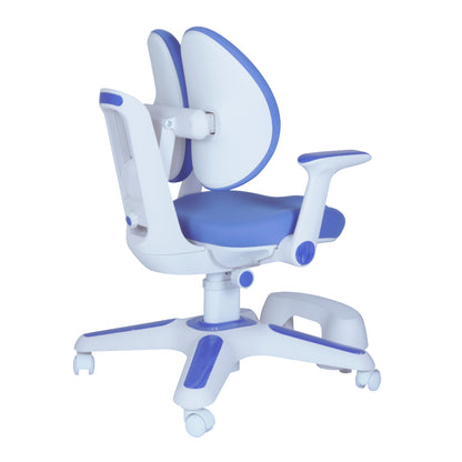 Ergonomic Children Kids Study Chair Set of 4 Height Adjustable - Blue