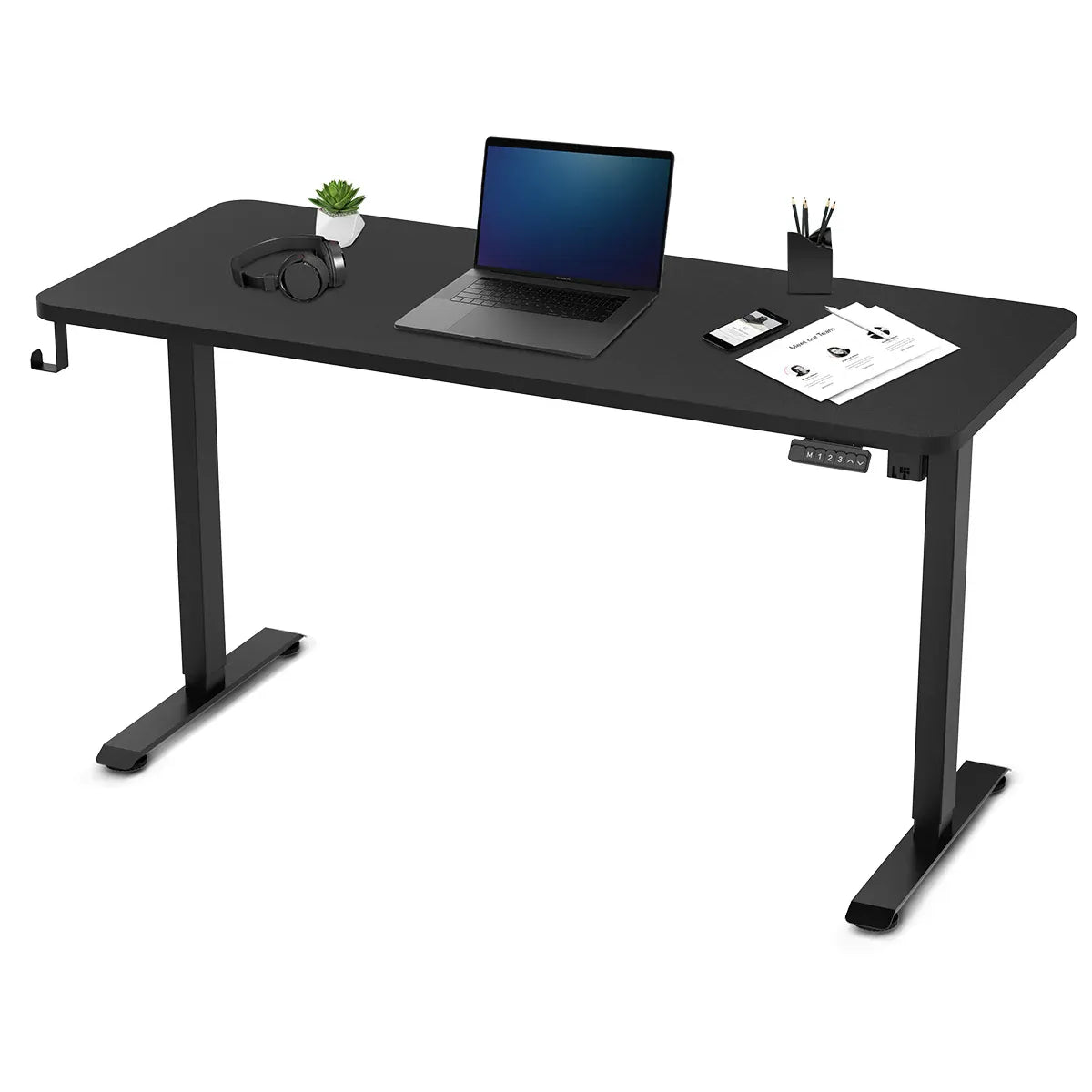 Lifespan Fitness ErgoDesk Electric Standing Desk 140cm (Black/Black)