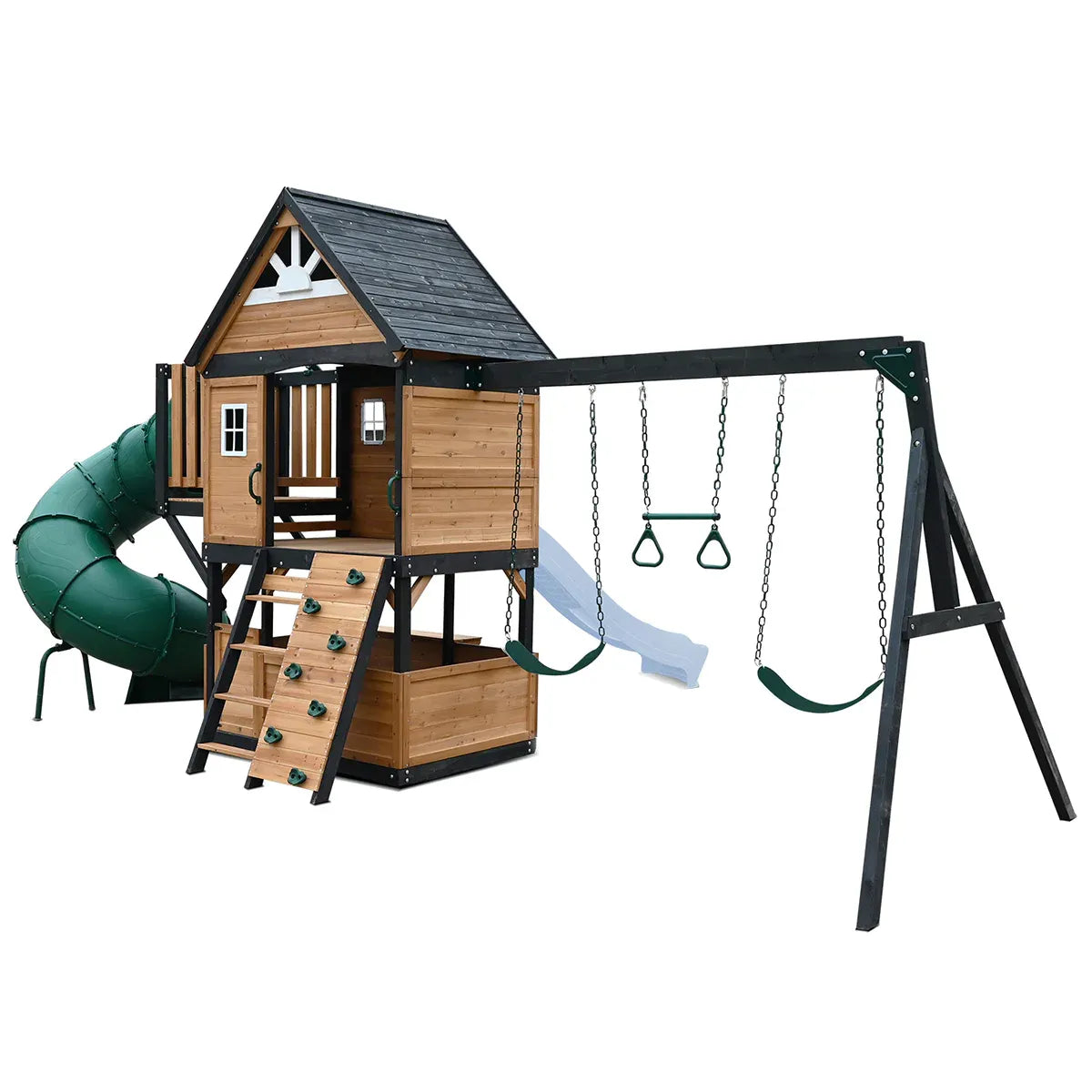 Lifespan Kids Claremont Swing Set & Play Centre with 2.2m Slide (Pastel Blue)