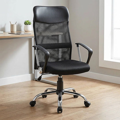 Ergonomic Mesh PU Leather Office Chair