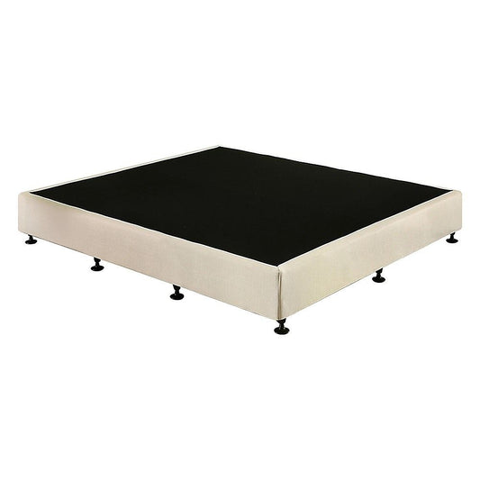 Palermo King Ensemble Bed Base Platinum Natural Sand Linen Fabric