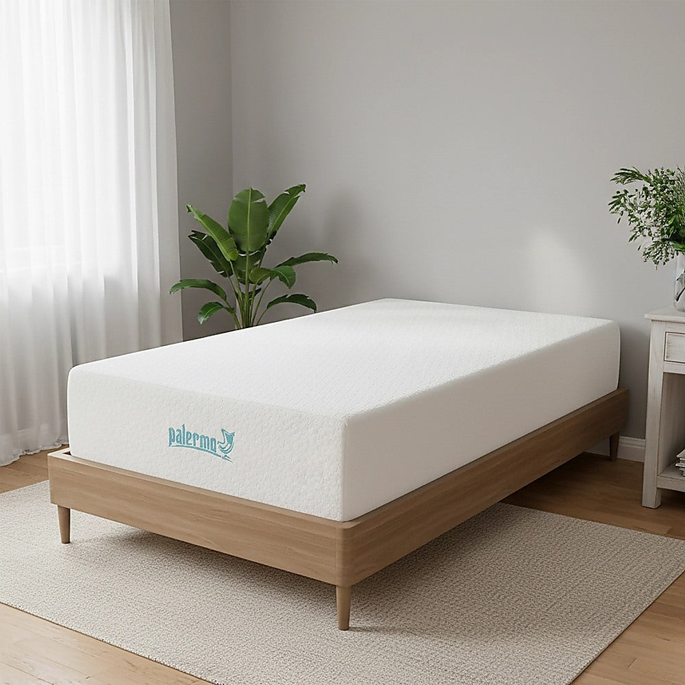 Single 30cm Green Tea Memory Foam Mattress – Cooling Comfort with CertiPUR-US® Certified Foam