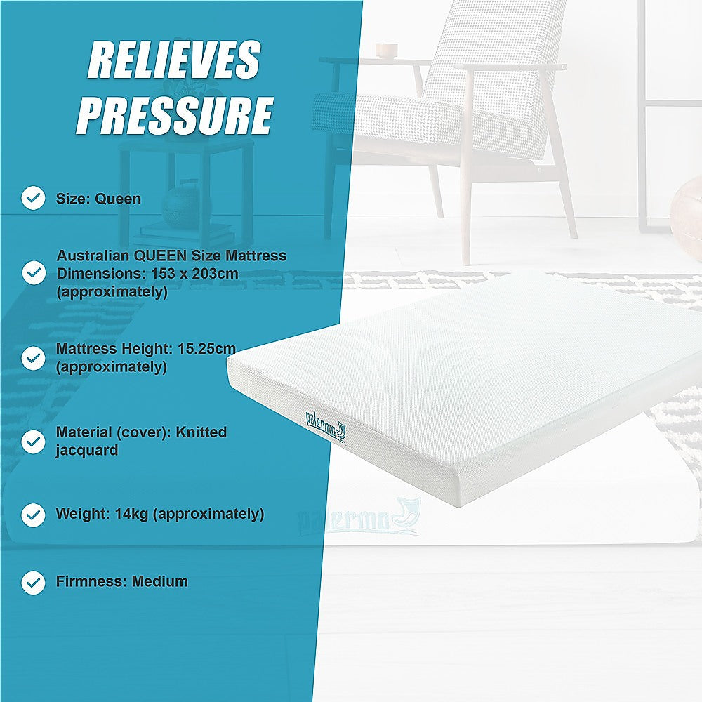 Queen Green Tea Memory Foam Mattress – Cooling Comfort with CertiPUR-US® Certified Foam