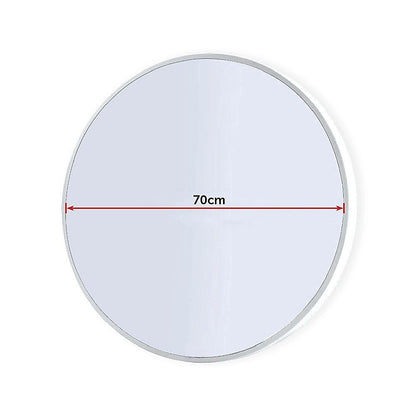 70cm Round Wall Mirror Bathroom Makeup Mirror by Della Francesca