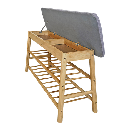 Shoe Stool Storage Rack Cabinet Multifunctional Space Saving