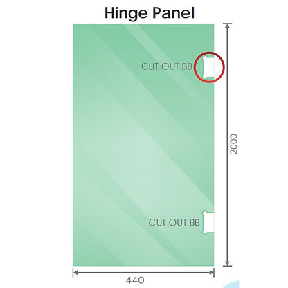 110x120cm Double Door Corner Shower Screen – Gold U-Brackets, Brass Hinges & Square Knob Handle