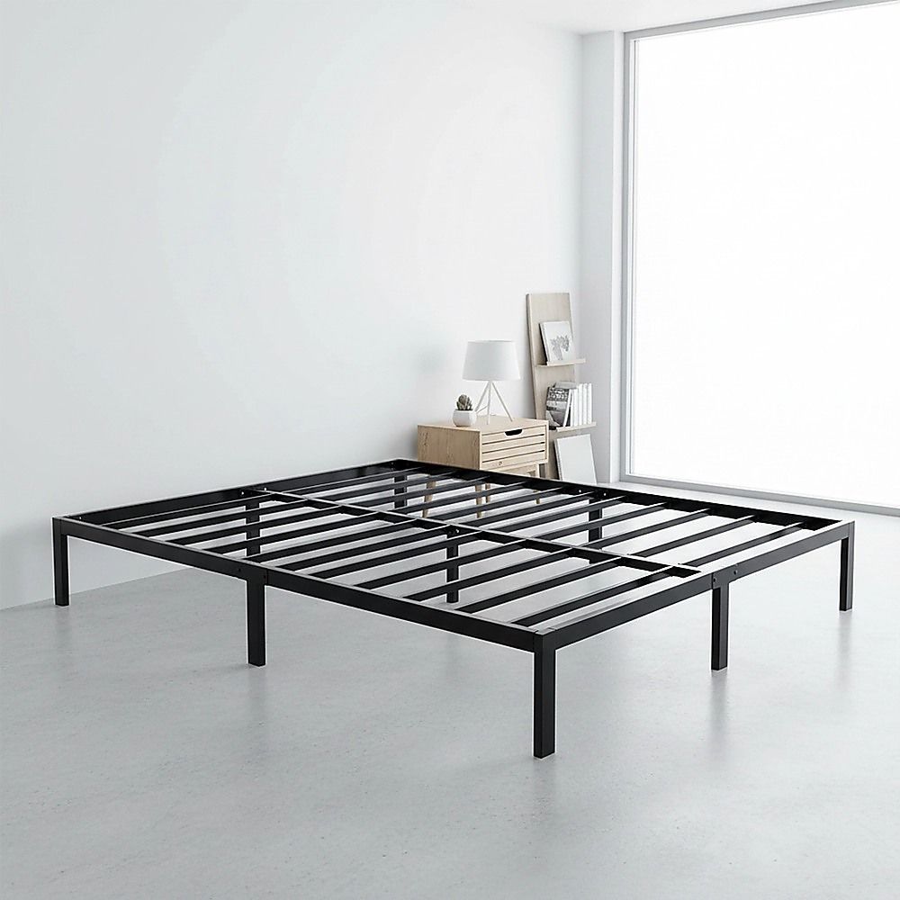 Queen Full Metal Bed Frame Base – Sturdy Steel Bed Base for Australian Mattress