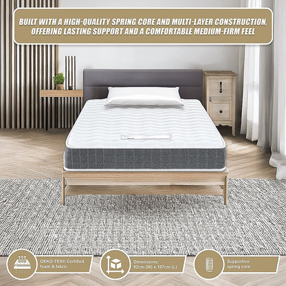 Single Memory Foam Mattress – OEKO-TEX® Textile & CertiPUR-US® Certified Foam