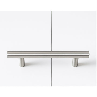 Single Wall Bed in White Gloss – Space Saving Murphy Bed Kit with Silver Door Handle