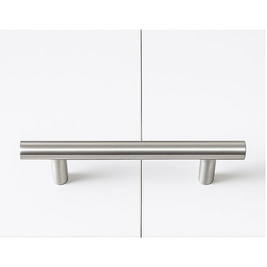 Queen Wall Bed in White – Space Saving Murphy Bed Kit with Silver Door Handle