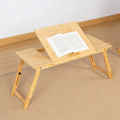 Folding Laptop Bed Table – Portable Rectangular Desk for Bedroom & Home Workstation