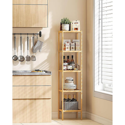 5 Tier Bookshelf Storage Bookcase Shelving Unit for Home Office