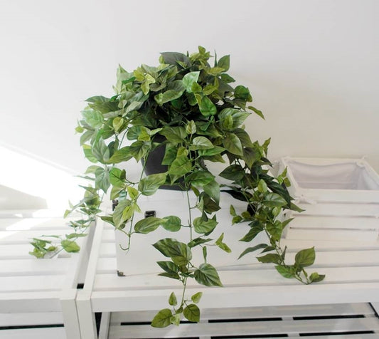 Artificial Ivy in Black Plastic Pot 76cm