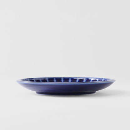 Dinner Plate 26cm Cobalt Rays Glaze