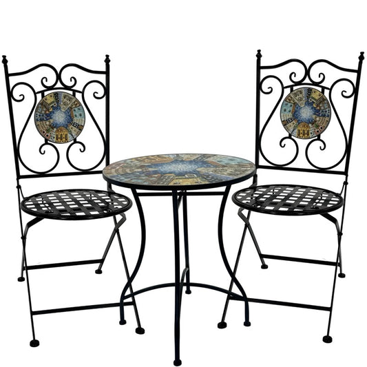 Citta 3pc Settings Table Chairs