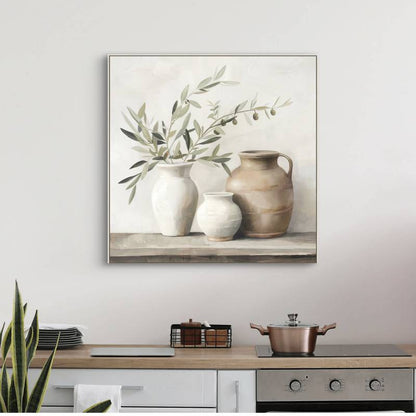 Olives & Urn Artwork 80cm