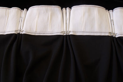 Long Large Velvet Curtains Black 620x270cm with 4m blockout+30 Hook New