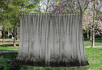 Large Thick Velvet Curtains Warp Knitted Velvet 540x270cm+Hooks Pinch Pleat Grey