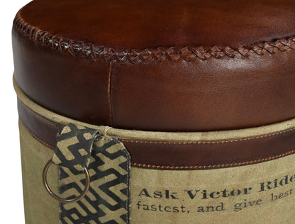 CYCLINDRICAL BICYCLE OTTOMAN