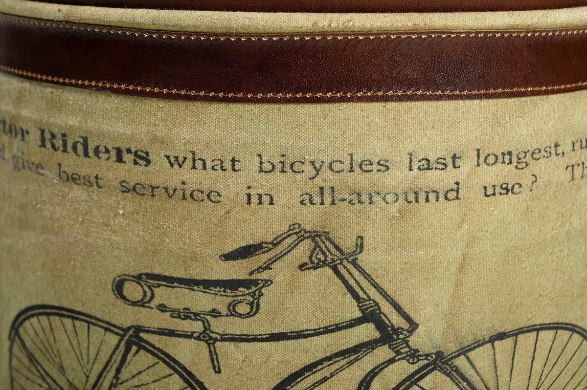 CYCLINDRICAL BICYCLE OTTOMAN
