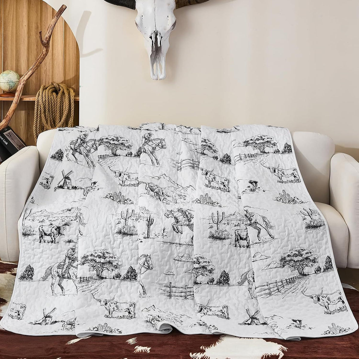 Black Quilted Vista Bedspread Coverlet 3 Piece Set