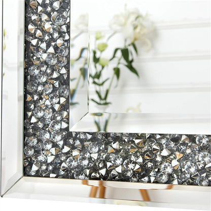 Xxxl Large Gorgeous Diamond Wall Mirror Crushed Crystal Long Full Length Mirror