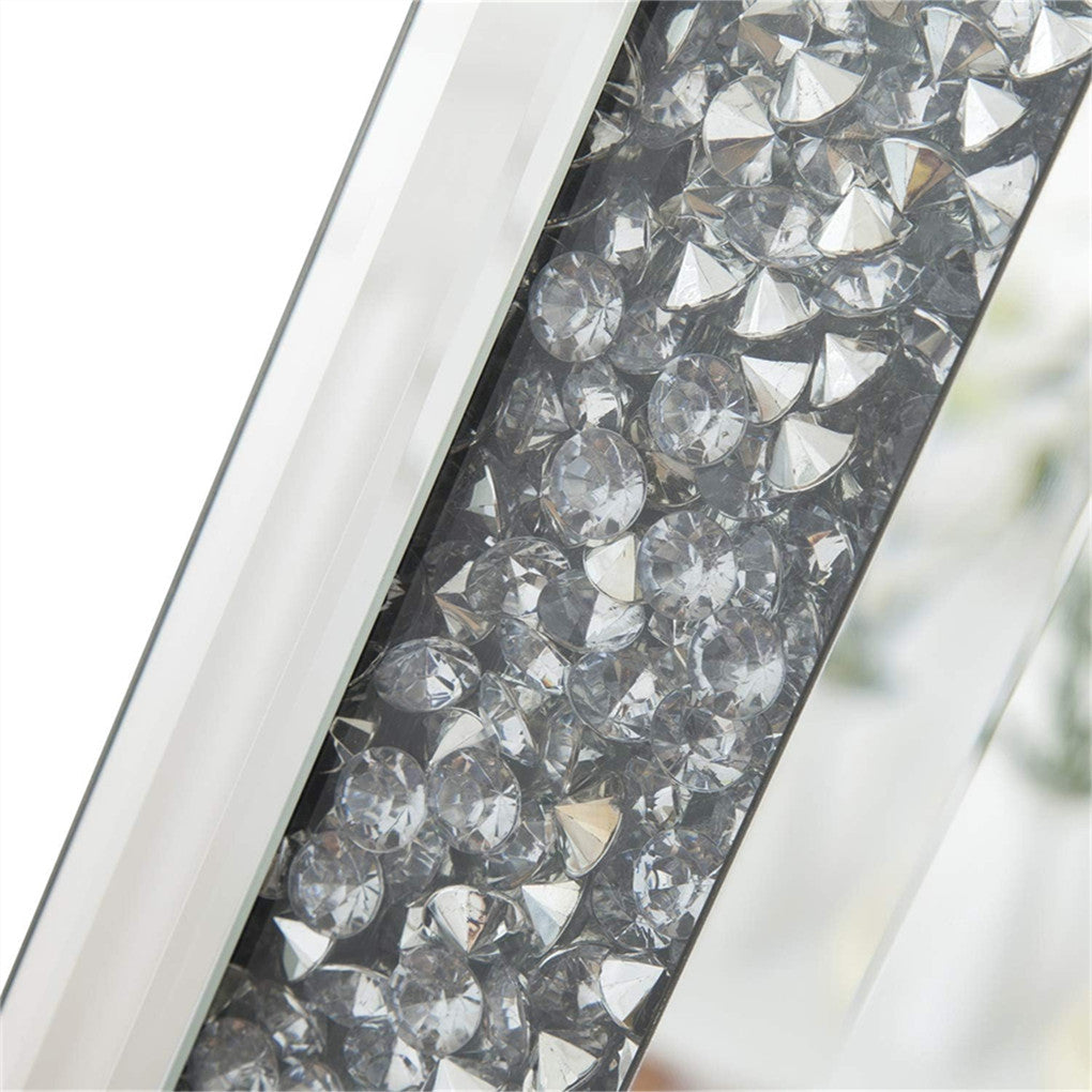 Xxxl Large Gorgeous Diamond Wall Mirror Crushed Crystal Long Full Length Mirror