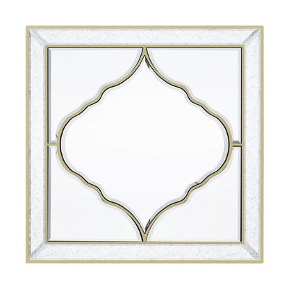 High-grade Unique Decorative Accent Mirror Elegant Square Wall Silver HD Mirror