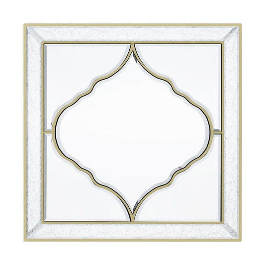 High-grade Unique Decorative Accent Mirror Elegant Square Wall Silver HD Mirror