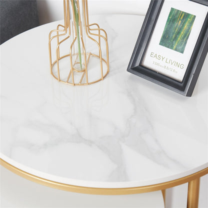 Set of 2 Sintered Stone Nesting End Tables