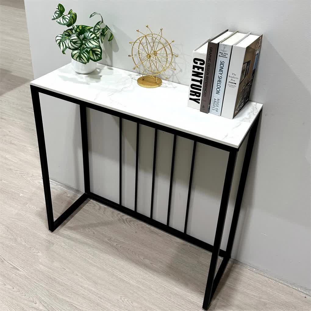 Glossy Sintered Stone Hallway Table